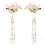 Vintage Chinese Hair Clips Flower Hairpin Head Jewelry