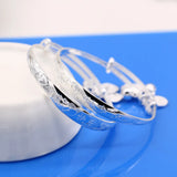 Vintage Chinese Solid Silver Baby Bracelet Anklets