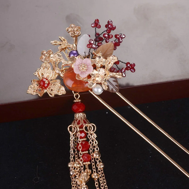 Vintage Chinese Style Bride Wedding Crown Tiara Xiuhe Hair Accessories