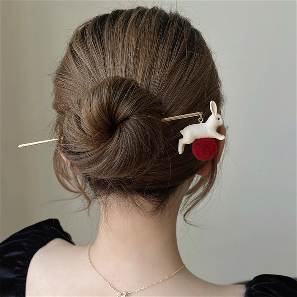 Vintage Chinese Style Hairpin Clips for Women