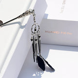 Vintage Chinese Style Hair Sticks with Feather Tassel Pendant