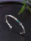 Vintage Chinese 999 Silver Bamboo Bracelet