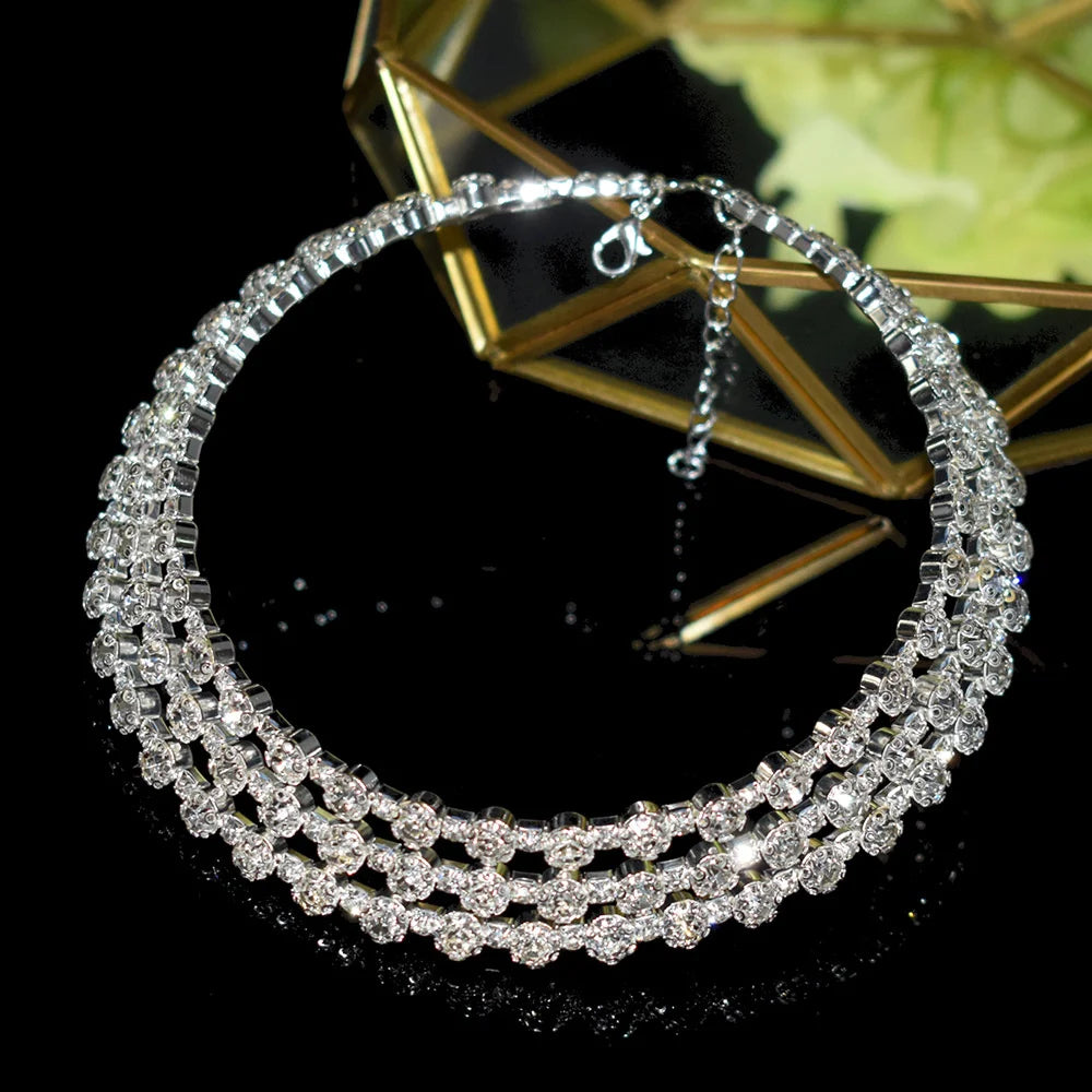 Vintage Multilayer Choker Necklace for Women Bridal Jewelry