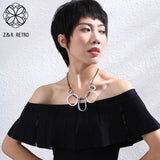 Vintage Chokers Necklaces Women's Pendants Statement Suspension Jewelry