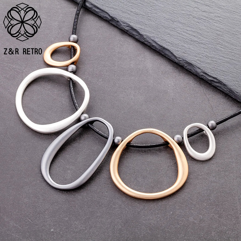 Vintage Chokers Necklaces Women's Pendants Statement Suspension Jewelry
