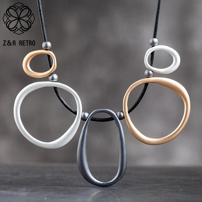 Vintage Chokers Necklaces Women's Pendants Statement Suspension Jewelry