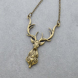 Vintage Christmas Deer Necklace DIY Jewelry