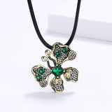 925 Silver Butterfly Zircon Pendant Clavicle Chain Jewelry