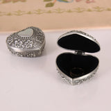 Vintage Heart Shape Jewelry Box - Small Trinket Storage Organizer