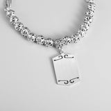 Islamic Hollow Beads Chain Stainless Steel Quran Pendant Necklace