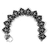 Vintage Skull Stainless Steel Biker Bracelet SJB0298