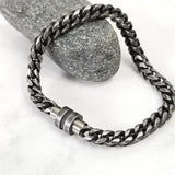 Vintage Men's Bracelet Chain Bangle Retro Magnetic Clasps Wristband