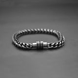 Vintage Men's Bracelet Chain Bangle Retro Magnetic Clasps Wristband