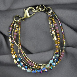 Vintage Colored Crystal Beads Bracelets Gothic Jewelry Suspension