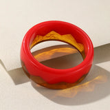 Vintage Colorful Cuff Bangles for Women Wide Geometric Retro Bangle Bracelets