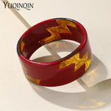 Colorful Resin Cuff Bangles for Women Wide Geometric Bangle Bracelets