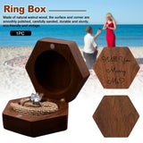 Vintage Compact Wedding Engagement Jewelry Case Storage Ring Box