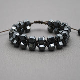 Vintage Hematite Stone Bracelet for Men Gift