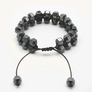 Vintage Hematite Stone Bracelet for Men Gift