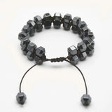 Vintage Hematite Stone Bracelet for Men Gift