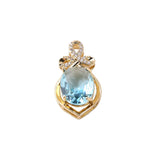 Vintage Crystal Diamond Drop Pendant DIY Ornament 2pcs