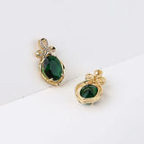 Vintage Crystal Diamond Drop Pendant DIY Ornament 2pcs