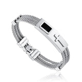 Vintage Cross Bracelet Men's Charm Jewelry Religious Bracelet