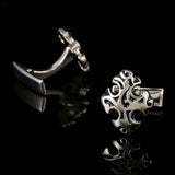 Vintage Cross Metal Cufflinks Religious Personalized Men's Business