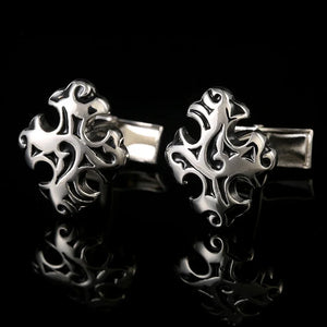 Vintage Cross Metal Cufflinks Religious Personalized Men's Business