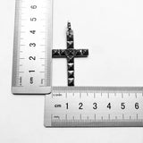 Vintage Cross Pendant with Stud, 925 Sterling Silver