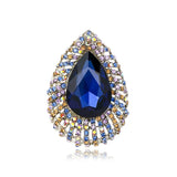 Vintage Crystal Brooch Rhinestone Corsage Coat Pin Clothing Accessory