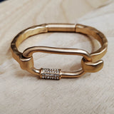 Vintage Crystal Cuff Bangle Open Punk For Women Jewelry Designers INS