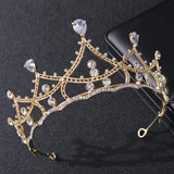 Vintage Crystal Rhinestone Prom Tiaras Crown for Women Queen Wedding