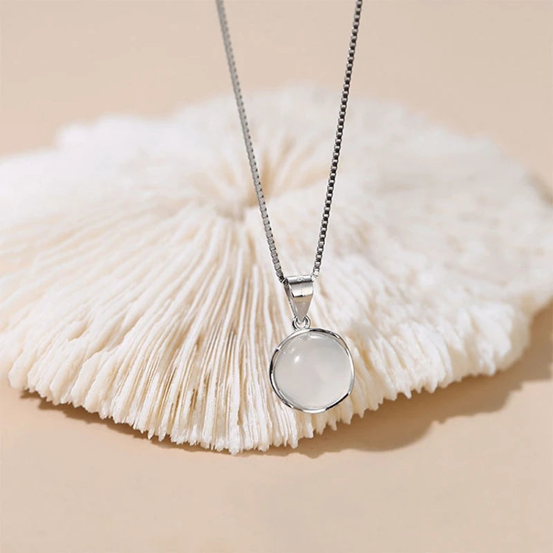 Vintage Crystal Silver Clavicle Chain Necklace For Women Girls