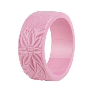 Vintage Engraved Flowers Bracelet for Women