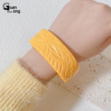 Vintage Engraved Flowers Bracelet for Women