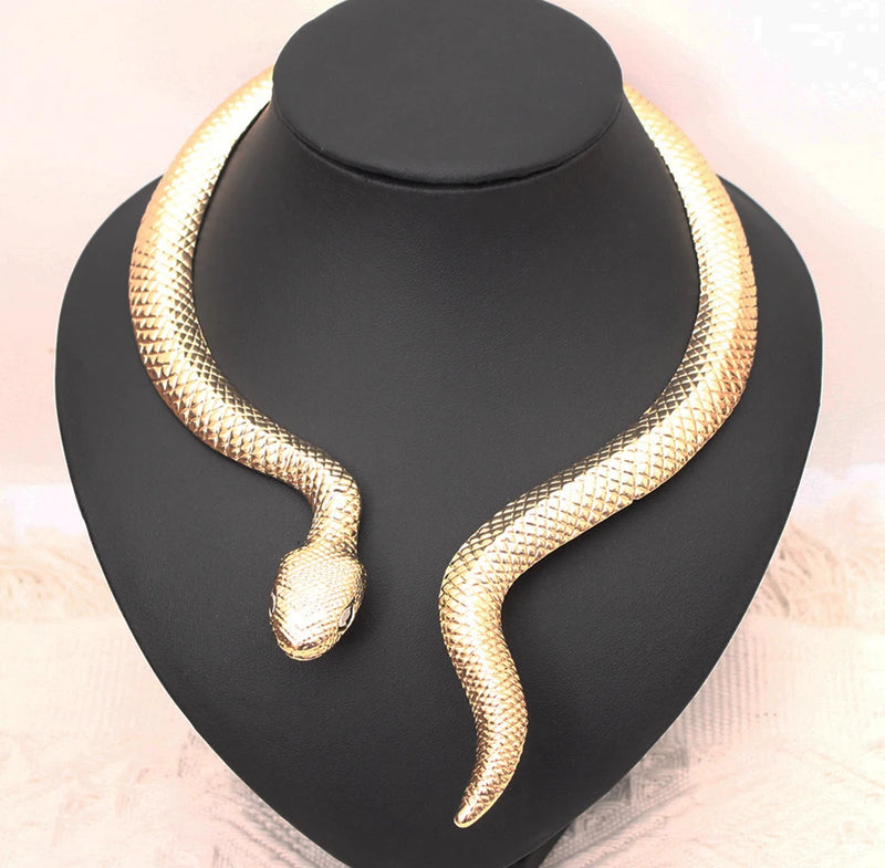 Vintage Snake Halloween Punk Necklace