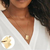 Vintage Love Letter Envelope Pendant Necklaces For Women