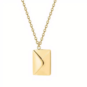 Vintage Love Letter Envelope Pendant Necklaces For Women