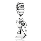 Vintage Chinese Zodiac Pendant Charm 925 Sterling Silver Animal Bead DIY Jewelry