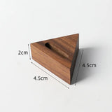Vintage Walnut Wood Jewelry Display Stand Storage Column