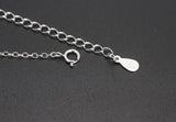 925 Silver Leaf Charm Bracelet for Women Wedding Christmas Gift