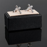 Vintage Cross Cufflinks for Men Classic Suit Shirts Buttons Wedding Accessories