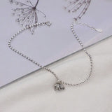 Vintage Elephant Pendant Anklet 925 Sterling Silver Women