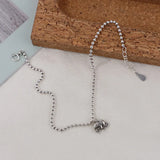 Vintage Elephant Pendant Anklet 925 Sterling Silver Women