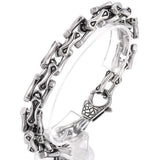 Vintage Dog Bone Link Chain Men's Bracelet Stainless Steel 11MM Wide