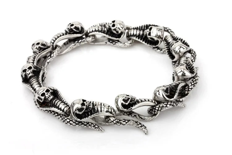 Vintage Skull Bracelet Men's Opening Bracelet Banquet Jewelry