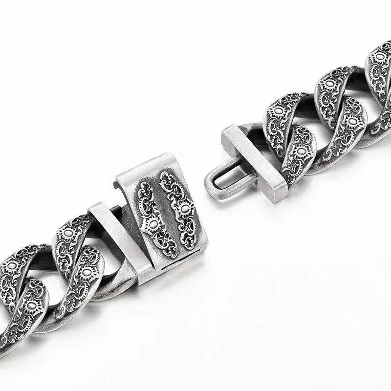 Vintage Silver Wolf Bracelet Hip-hop Punk Jewelry Gift