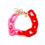 Colorful Acrylic Chunky Chain Bracelets Punk Jewelry