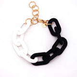 Colorful Acrylic Chunky Chain Bracelets Punk Jewelry
